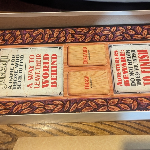 Vintage 1995 JUMANJI Board Game Milton Bradley Game 100% COMPLETE - Picture 2 of 5